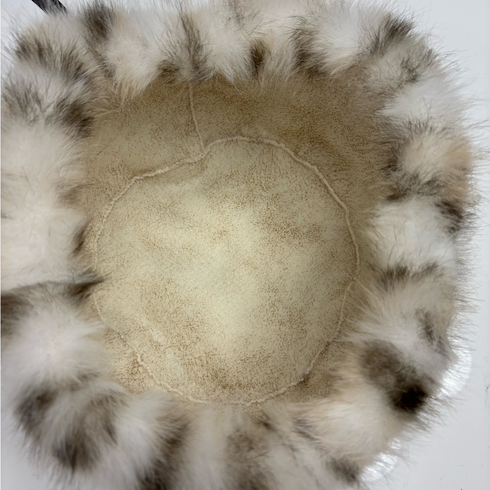 NEW: Elegant Leopard Print Faux Fur Hat - Picture 6 of 8